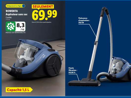 Rowenta Aspirateur sans sac
