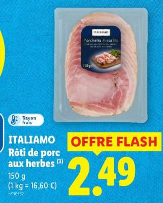 ITALIAMO Rôti de porc aux herbes