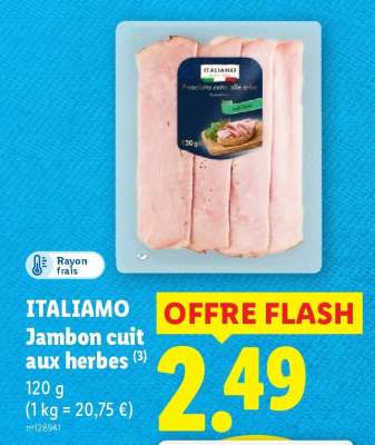 ITALIAMO Jambon cuit aux herbes