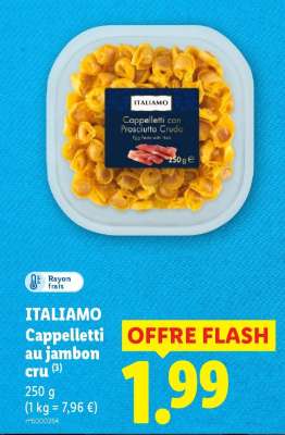 ITALIAMO Cappelletti au jambon cru