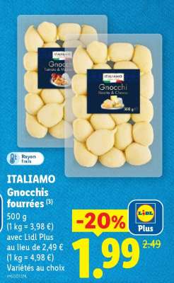 ITALIAMO Gnocchis fourrées