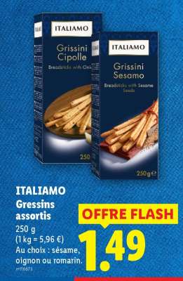 ITALIAMO Gressins assortis