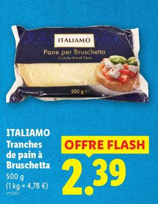 ITALIAMO Tranches de pain à Bruschetta