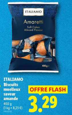 ITALIAMO Biscuits moelleux saveur amande