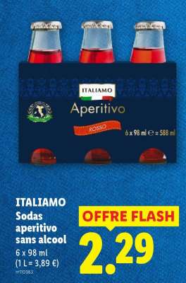 ITALIAMO Sodas aperitivo sans alcool