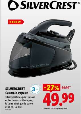 SILVERCREST Centrale vapeur
