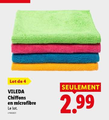 VILEDA Chiffons en microfibre