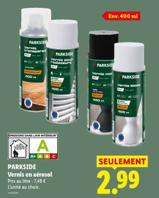 PARKSIDE Vernis en aérosol