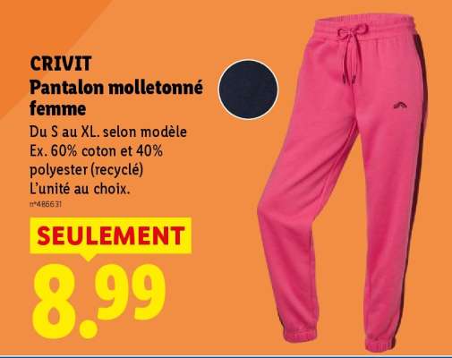 CRIVIT Pantalon molletonné femme