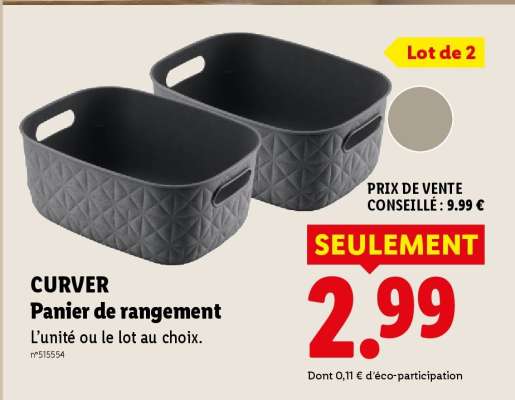CURVER Panier de rangement