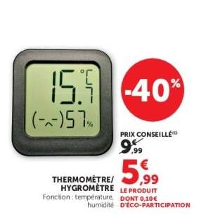THERMOMÈTRE/HYGRÔMÈTRE