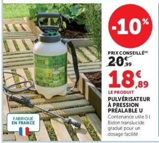 Pulvérisateur à pression préalable U