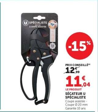 SÉCATEUR U SPÉCIALISTE