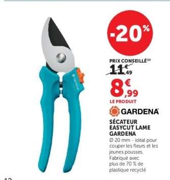 SÉCATEUR EASYCUT LAME GARDENA