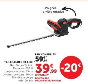 TAILLE-HAIES FILAIRE