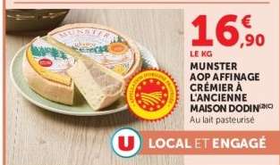 MUNSTER AOP AFFINAGE CRÉMIER A L'ANCIENNE MAISON DODIN