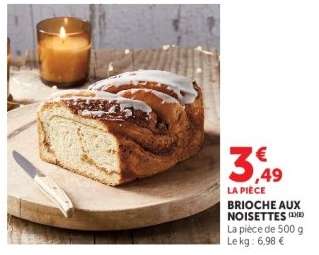 BRIOCHE AUX NOISETTES