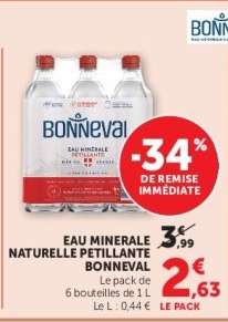 EAU MINÉRALE NATURELLE PÉTILLANTE “BONNEVAL”
