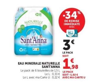 EAU MINERALE NATURELLE SANT'ANNA