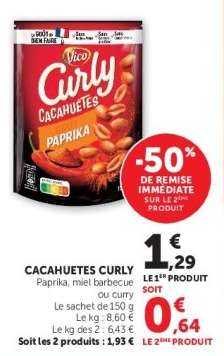 Cacahuètes CURLY