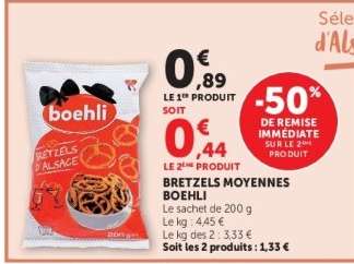 BRETZELS MOYENNES BOEHLI