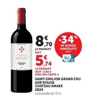 SAINT-EMILION GRAND CRU AOP ROUGE CHÂTEAU AMARE 2024