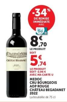 MEDOC CRU BOURGEOIS AOP ROUGE CHÂTEAU BEGADANET 2022