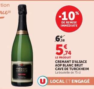 CREMANT D'ALSACE AOP BLANC BRUT CAVE DE TURCKHEIM