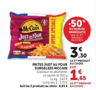 FRITES JUST AU FOUR SURGELÉES MCCAIN