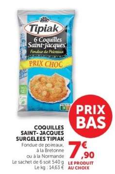 COQUILLES SAINT-JACQUES SURGELEES TIPIAK