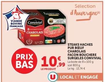 STEAKS HACHÉS PUR BŒUF CHAROLAIS