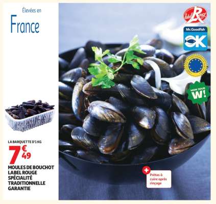MOULES DE BOUCHOT LABEL ROUGE