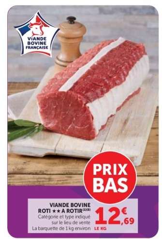 Viande Bovine : Rôti**