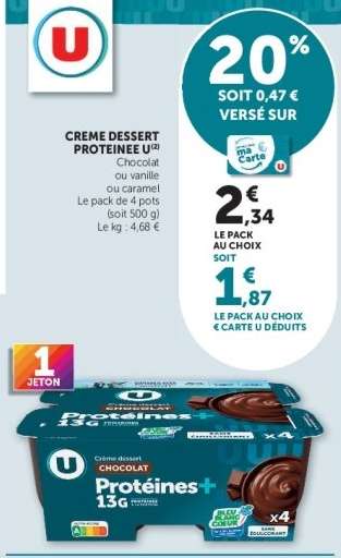 CREME DESSERT PROTEINEE U