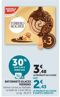 BATONNETS GLACES FERRERO