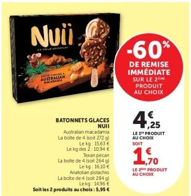 Bâtonnets glacés Nuii