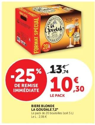 BIERE BLONDE LA GOUDALE 7.2°