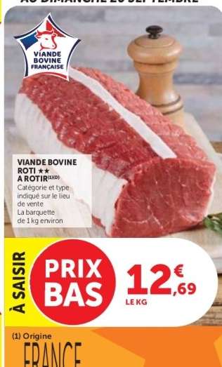 Viande Bovine : Rôti**