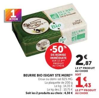 BEURRE BIO ISIGNY STE MÈRE
