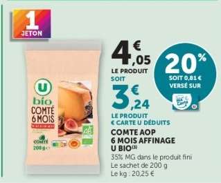 COMTE AOP 6 MOIS AFFINAGE U BIO
