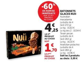 Bâtonnets glacés Nuii