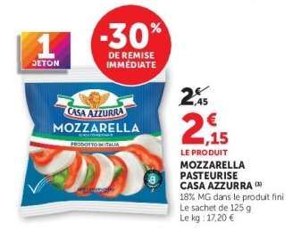 Mozzarella Pasteurisée Casa Azzurra
