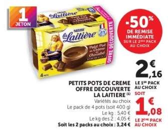 Petits Pots de Creme Offre Decouverte La Laitiere