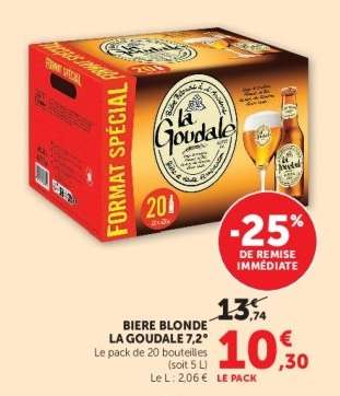 BIERE BLONDE LA GOUDALE 7.2°