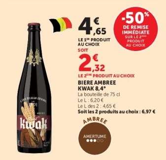 BIÈRE AMBRÉE KWAK 8,4°