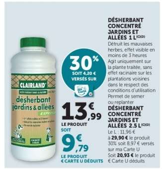 DÉSHERBANT CONCENTRÉ JARDINS ET ALLÉES 1 L