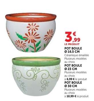 POT BOULE Ø 16.5 CM