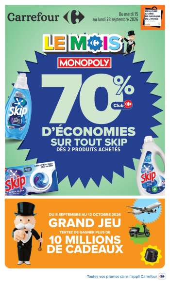 Catalogue Carrefour Hypermarchés - 15/09/2026 - 28/09/2026.