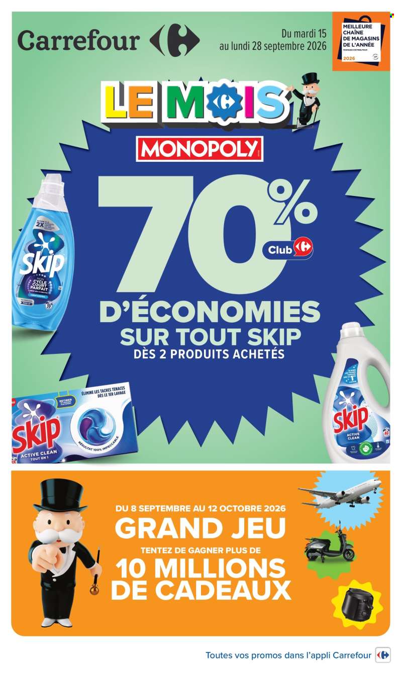 Catalogue Carrefour Hypermarchés - 15/09/2026 - 28/09/2026.