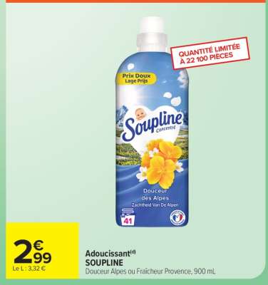 Adoucissant "Soupline"